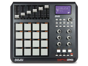 AKAIからMPCパッド採用のUSB/MIDIパッドコントローラー「MPD26