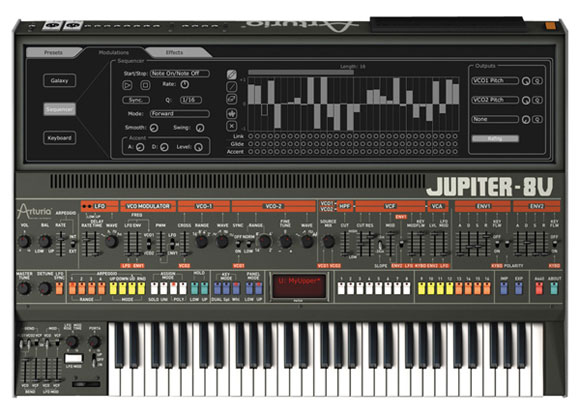 ARTURIAからRoland JUPTER-8をソフトウェアで再現した「JUPITER