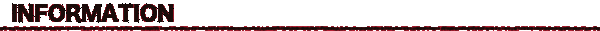 INFORMATION
