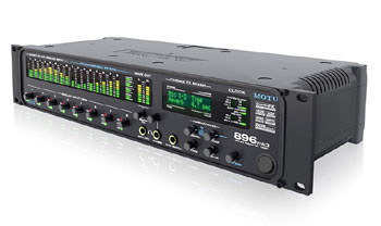 MOTUFireWireオーディオインターフェイスのフラッグシップも