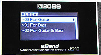 ギター BOSS e-Band JS-10 BOSS - eBand JS-10 | Audio Player with Guitar Effects