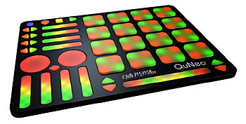 QuNeo タッチセンサー マトリクスパッド Keith McMillenからiPadサイズのパッド型コントローラー「QuoNeo