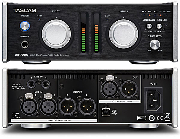TASCAMからHDIA回路搭載マイクプリアンプ/USBオーディオ