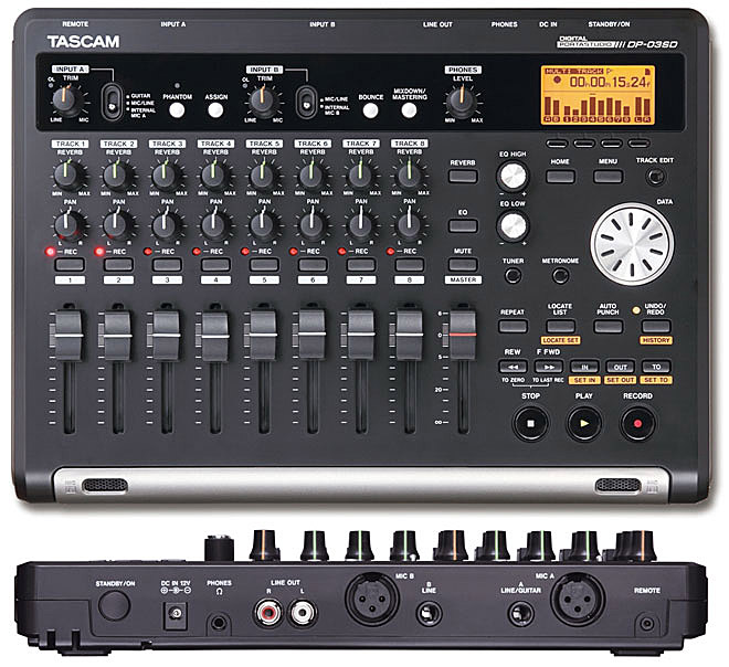 TASCAMからデジタルマルチトラックレコーダー登場、8トラックの