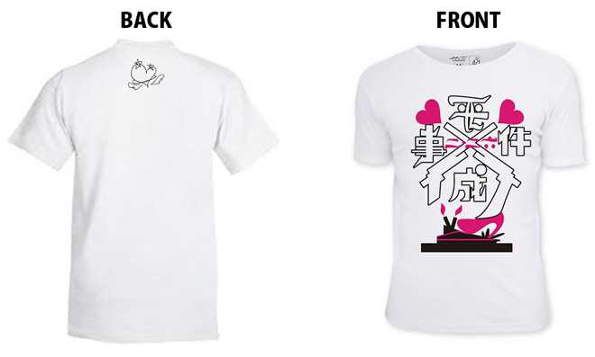 篠崎愛　AeLL.時代のサイン入りTシャツ 篠崎愛 AeLL.時代のサイン入りTシャツ