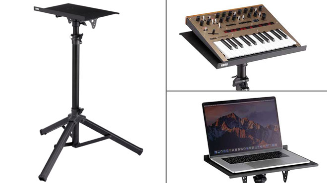 【大幅値下】KORG コルグ 機材スタンド 高さ調整可能 スタジオ 譜面台 三脚 大幅値下】KORG コルグ 機材スタンド 高さ調整可能 スタジオ