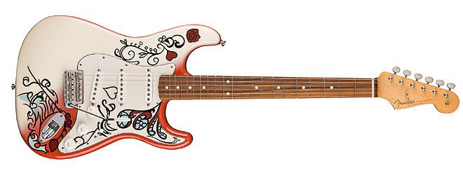 スクワイヤーStratocaster ジミヘンドリックス 風 カスタムペイント スクワイヤーStratocaster ジミヘンドリックス 風 カスタム