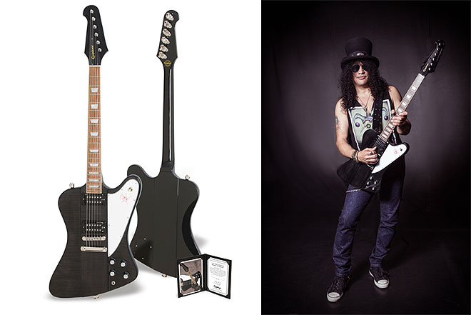 EpiphoneからSlashの最新シグネチャーモデル「Slash Firebird