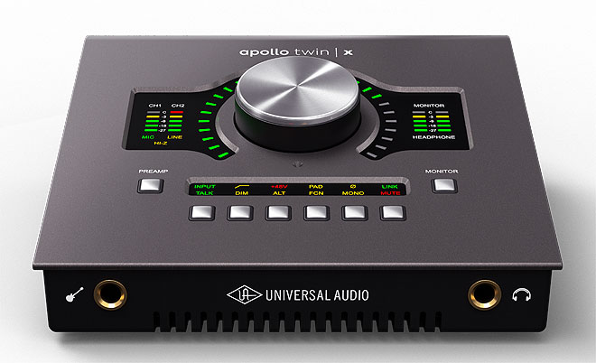 ベストセラーのデスクトップ型オーディオインターフェイスApollo