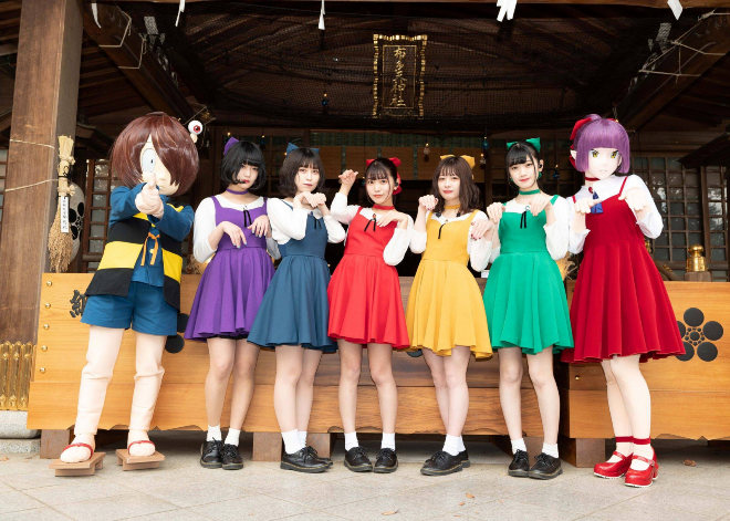 まねきケチャ、布多天神社で『ゲゲゲの鬼太郎』OPテーマを初披露