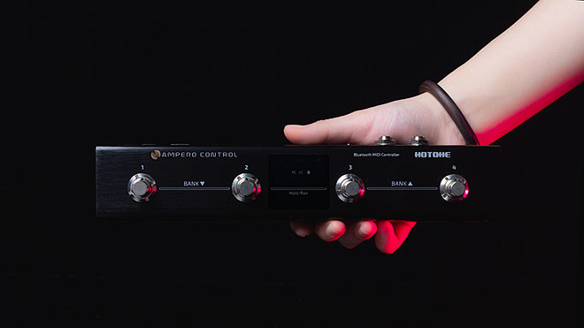 midiフットスイッチ Hotone Ampero Controle 美品! HOTONE、BluetoothとUSB接続に対応したコンパクトで堅牢なMIDI