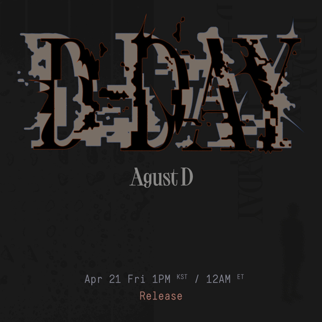 防弾少年団(BTS) - BTS AgustD Solo Album 'D-DAY'  JPFC ユニバ BTSのSUGA、Agust Dトリロジーの最後を飾るアルバム『D-DAY