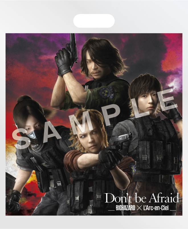 L'Arc～en～Ciel CD 告知ポスター 非売品 B2 バイオハザード ラルクがゾンビに！「バイオハザード」とコラボでPS VR用の新曲