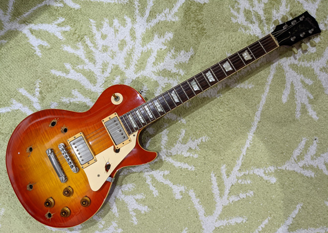 た*た様 レスポールタイプ　ルシール風　エレキギター　BECK コスプレ　ハムバ レスポールタイプ ルシール風 エレキギター BECK コスプレ
