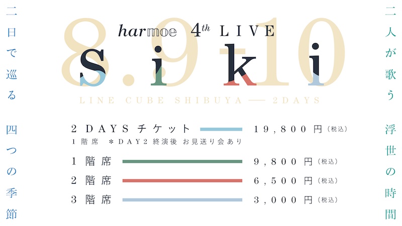 harmoe、2ndミニアルバム『i k i』のアートワーク、INDEX公開