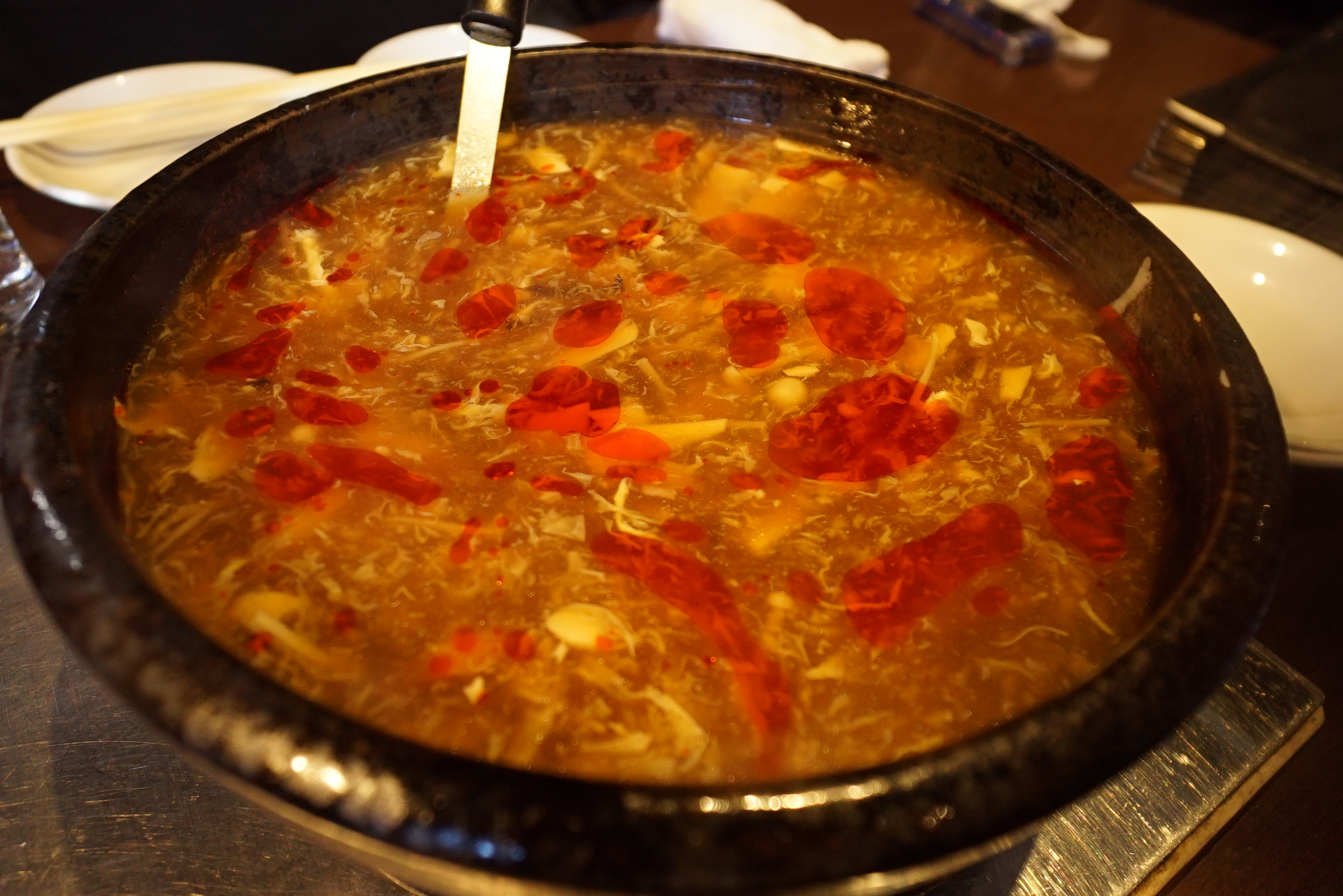 「聚福楼」サンラースープ