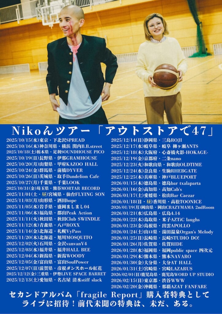 Nikoん、2ndアルバム『fragile Report』リリース。同時に、1stアルバム
