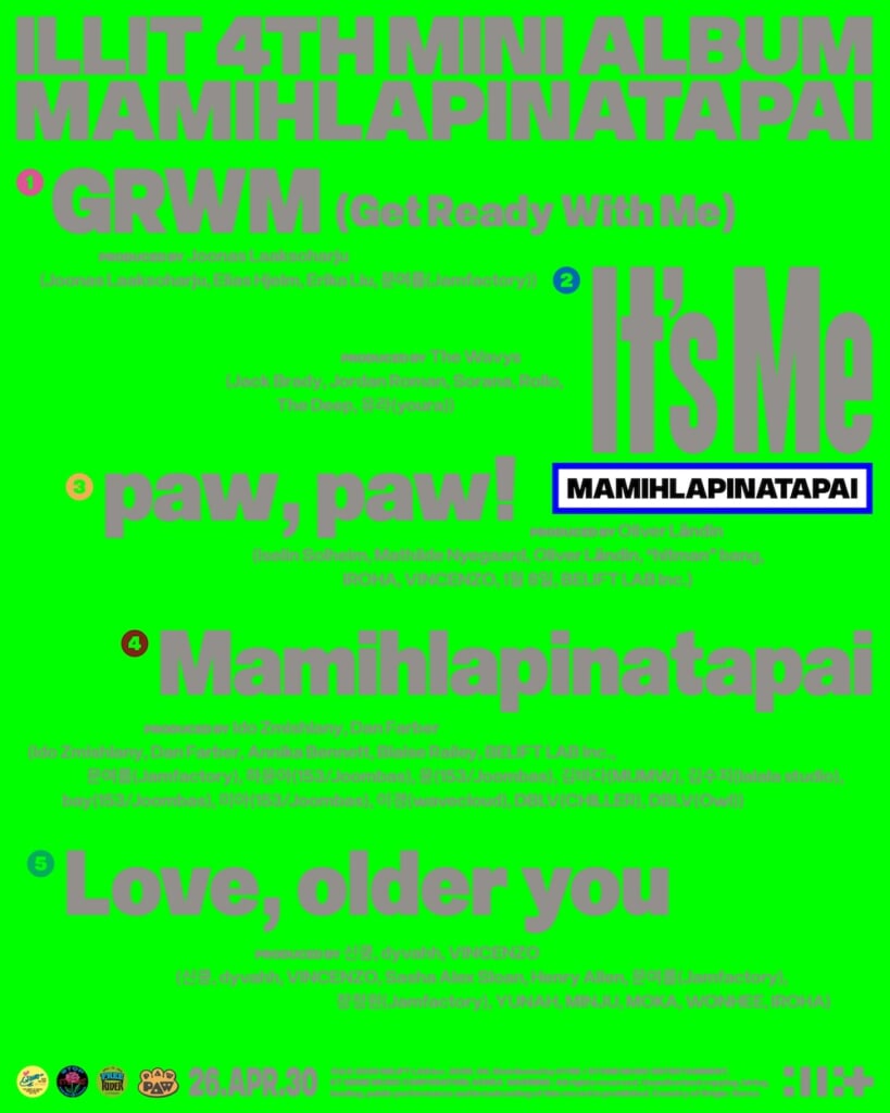ILLIT、4thミニアルバム『MAMIHLAPINATAPAI』トラックリスト公開