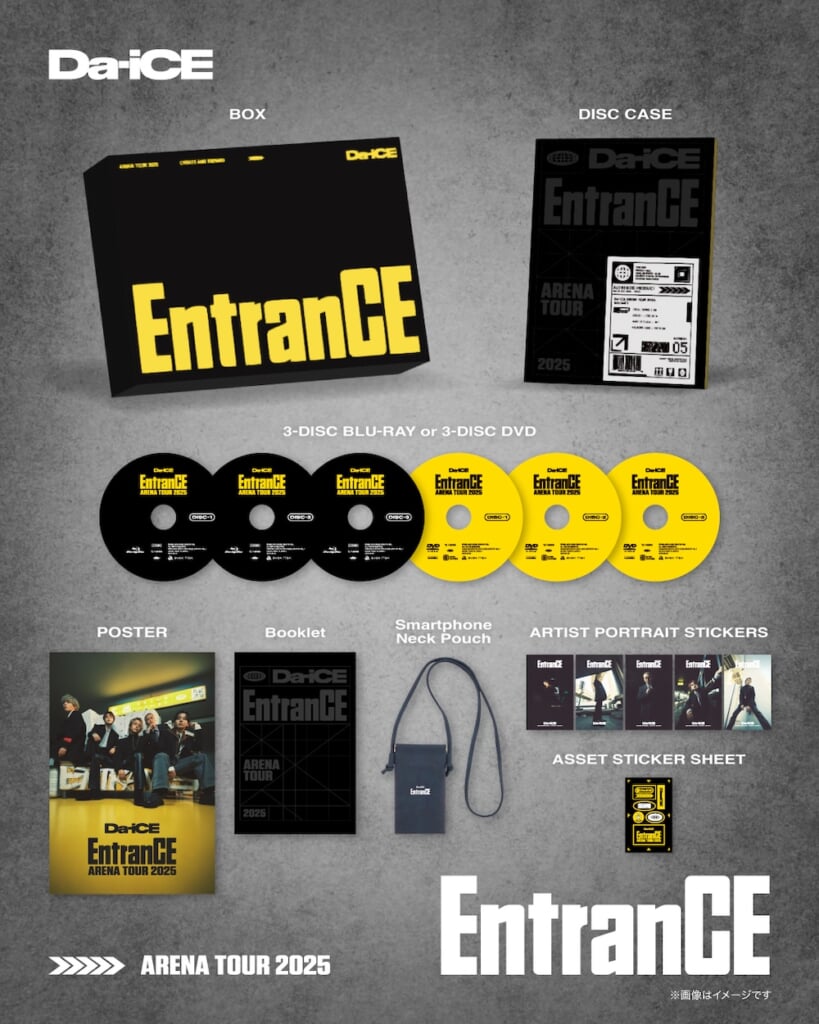 Da-iCE、ライブ映像作品『Da-iCE ARENA TOUR 2025 -EntranCE-』本日