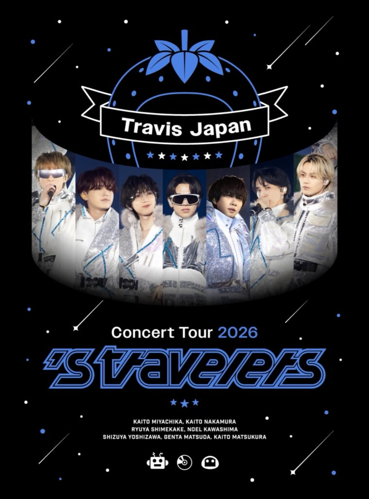 Travis Japan、アリーナツアー『's travelers』映像作品ジャケット