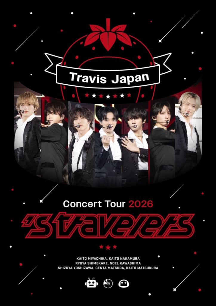 Travis Japan、アリーナツアー『's travelers』映像作品ジャケット
